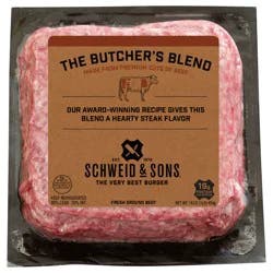 Schweid & Sons Butcher's Blend Ground Beef 1lb Brick