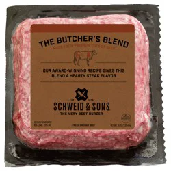 Schweid & Sons Butcher's Blend Ground Beef 1lb Brick