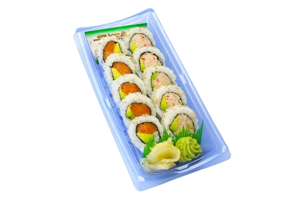 slide 1 of 1, AFC Duo Combo Salmon Avo & CA Salad Roll, 7.94 oz