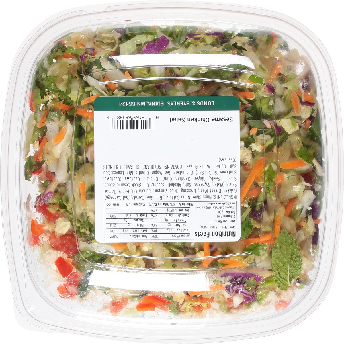 slide 8 of 14, Lunds & Byerlys Sesame Chicken Salad 12.0 oz, 12 oz