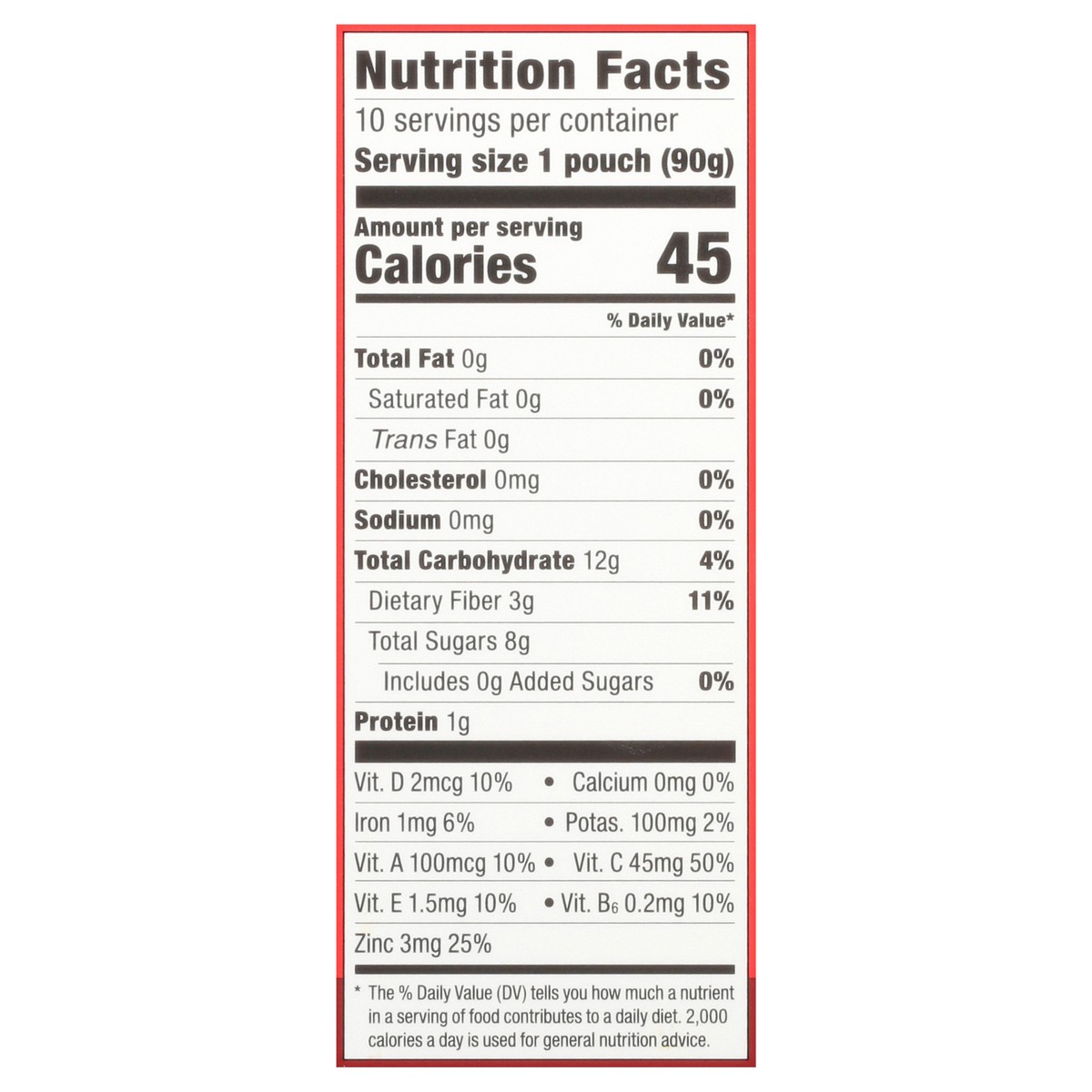 slide 13 of 14, Tree Top Strawberry Strong Fruit & Veggie Blend 10 - 3.2 oz Pouches, 10 ct