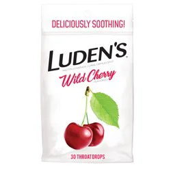 Luden's Sore Throat Drops, Wild Cherry, 30 ct