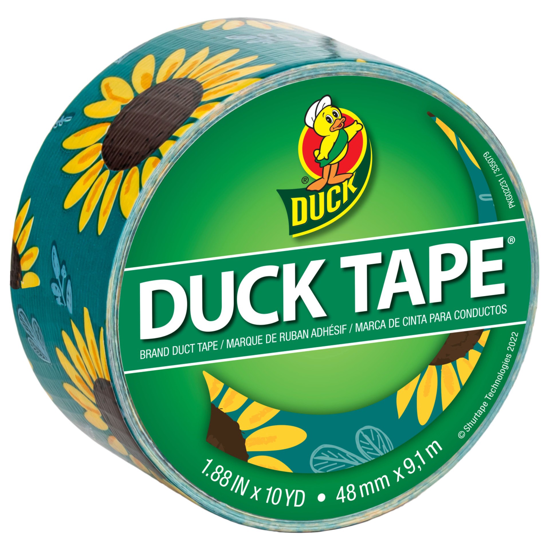 slide 6 of 6, Duck Brand Sunflower Duct Tape, 1.88 in x 10 yd