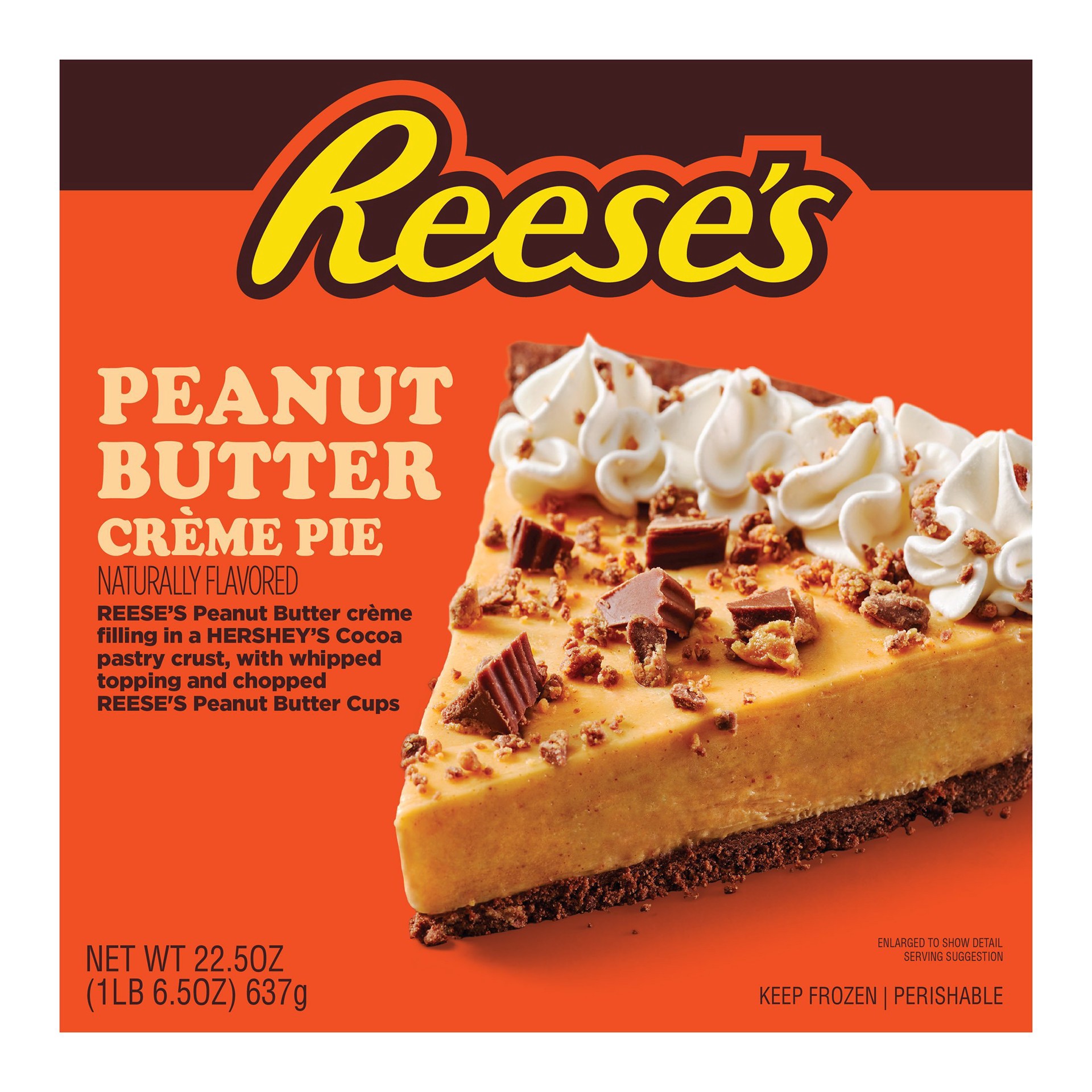 slide 1 of 1, Reese's Peanut Butter Crème Pie, 22.5 oz