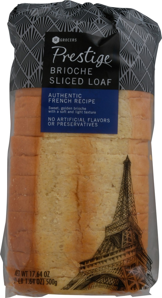 slide 2 of 9, Prestige Brioche Sliced Loaf, 17 oz