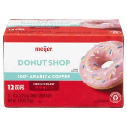 Meijer Donut Shop Coffee Pods - 12 ct