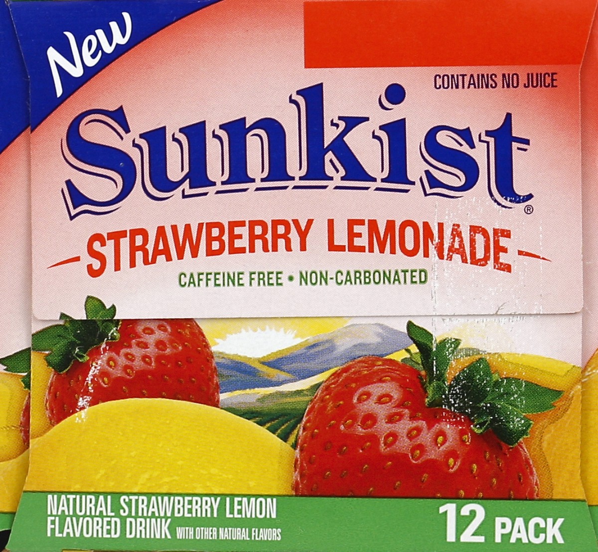 slide 3 of 6, Sunkist Strawberry Lemonade - 12 ct; 12 fl oz, 12 ct; 12 fl oz