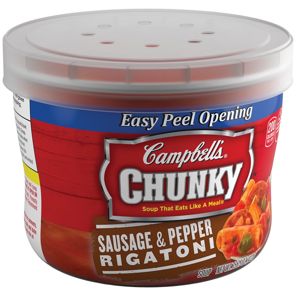 slide 1 of 1, Campbell's Chunky Sausage Pepper Rigatoni, 15.25 oz