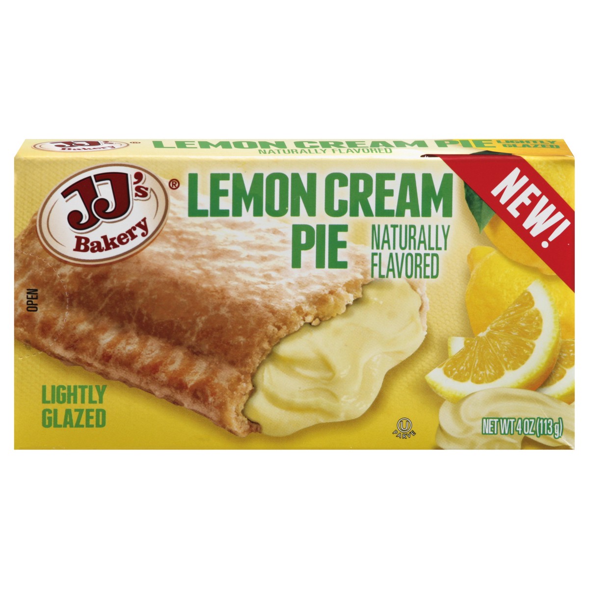 slide 1 of 1, JJ's Bakery Cream Pie, Lemon, Lightly Glazed, 4 oz