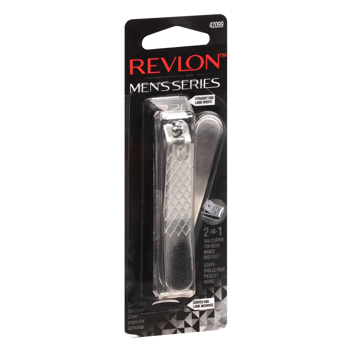 slide 4 of 9, Revlon Men's Series 2-in-1 Nail Clipper 1 ea, 1 ct