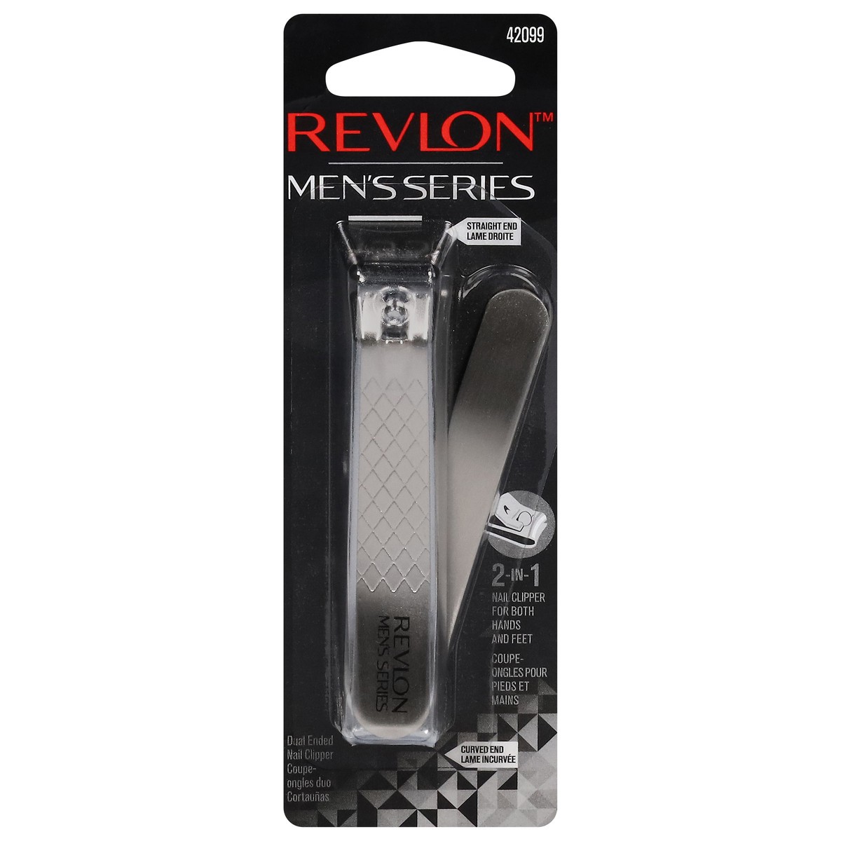 slide 1 of 9, Revlon Men's Series 2-in-1 Nail Clipper 1 ea, 1 ct