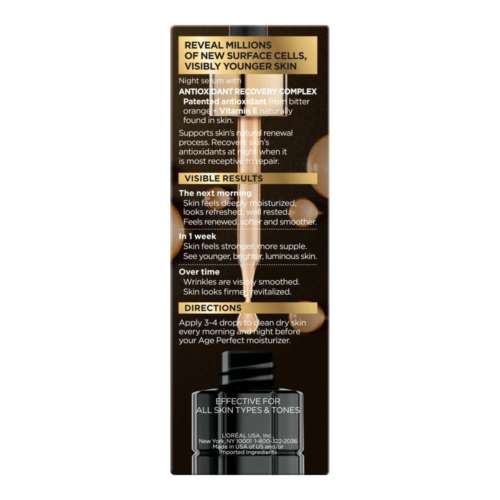 slide 9 of 13, L'Oréal Age Perfect Cell Renewal Midnight Serum Anti-Aging Complex - 1 fl oz, 1 fl oz