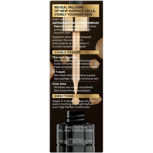 slide 3 of 13, L'Oréal Age Perfect Cell Renewal Midnight Serum Anti-Aging Complex - 1 fl oz, 1 fl oz