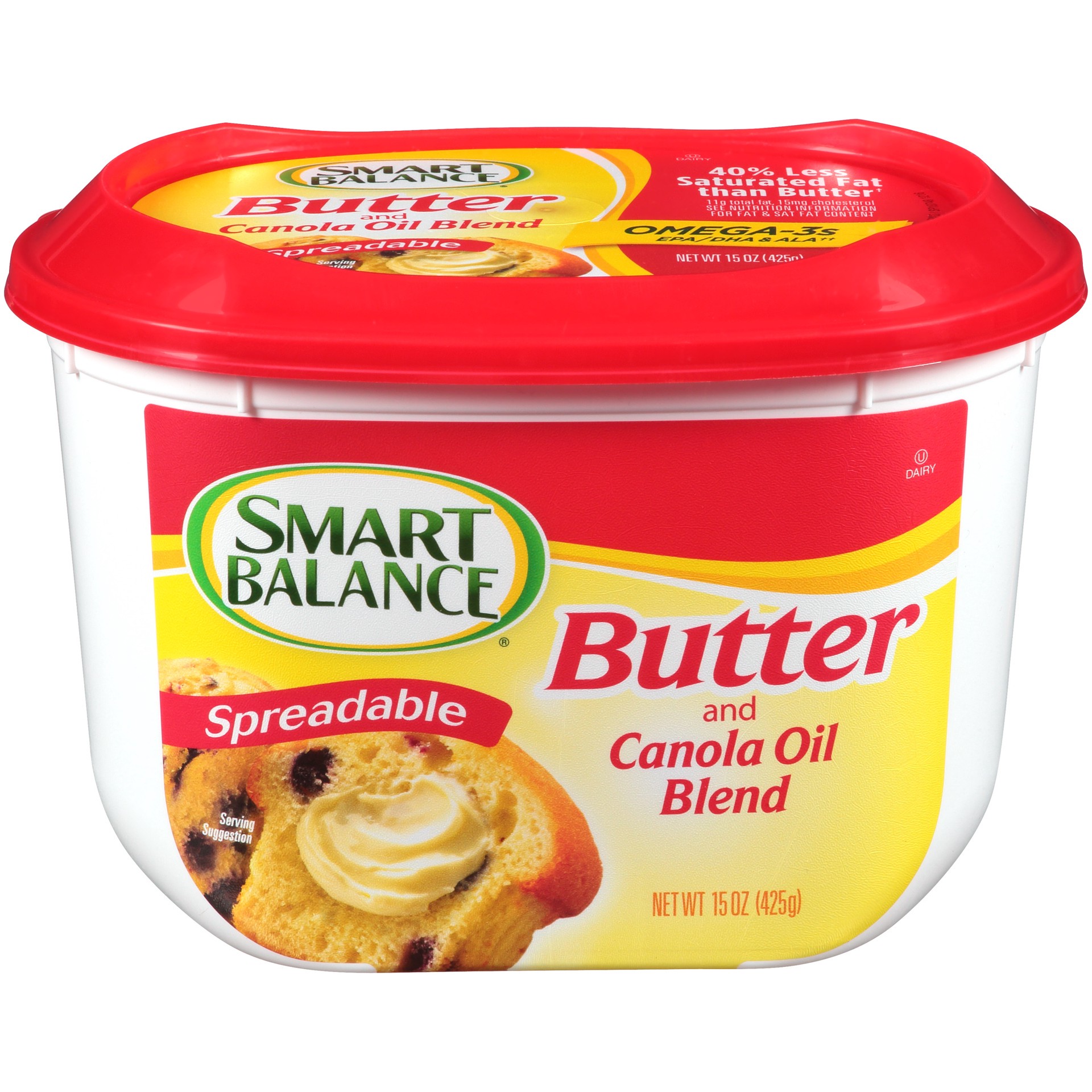 slide 1 of 1, Smart Balance Butter and Canola Oil Blend Butter Spread, 15 OZ, 15 oz