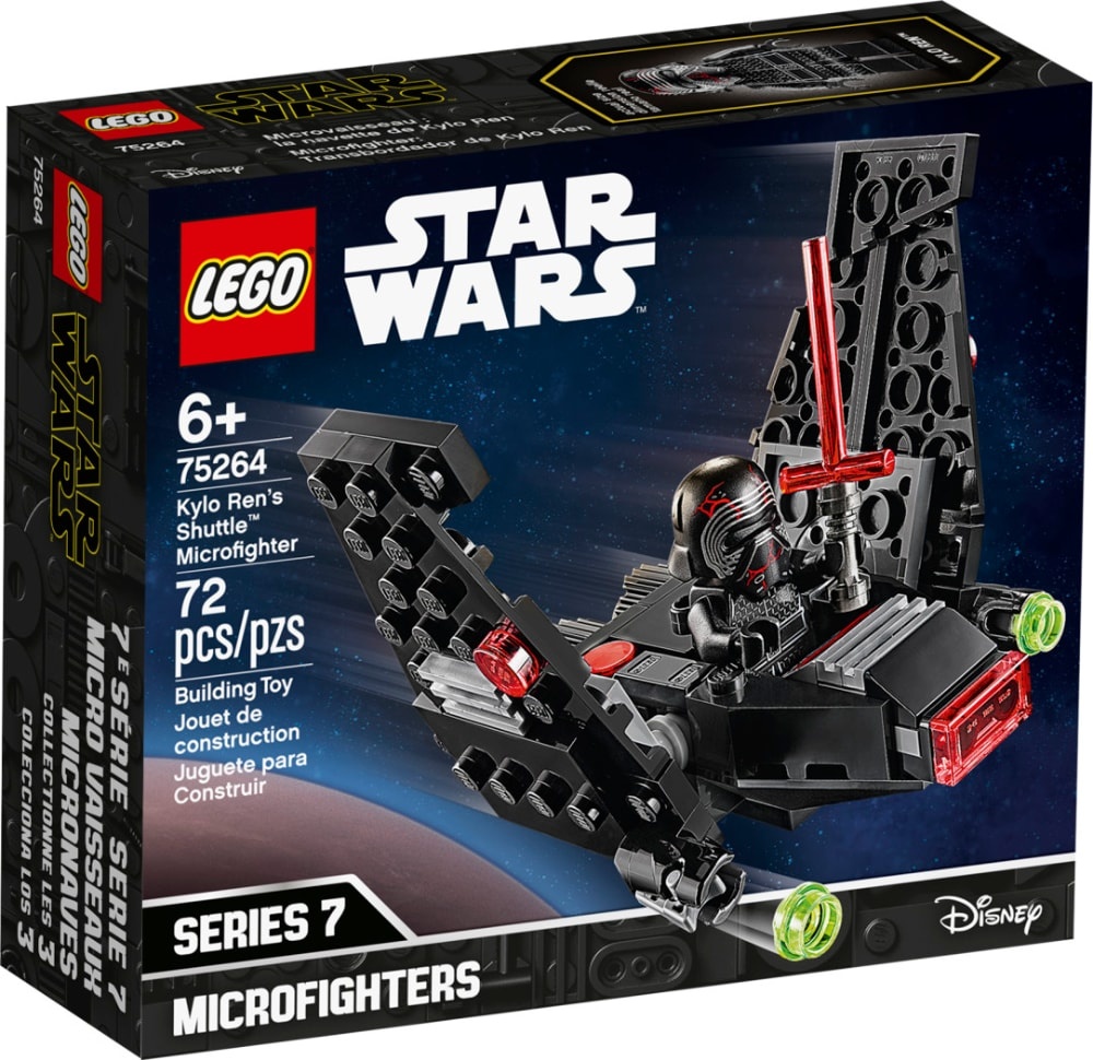 slide 1 of 1, LEGO Star Wars Kylo Ren's Shuttle Microfighter Building Toy, 72 ct