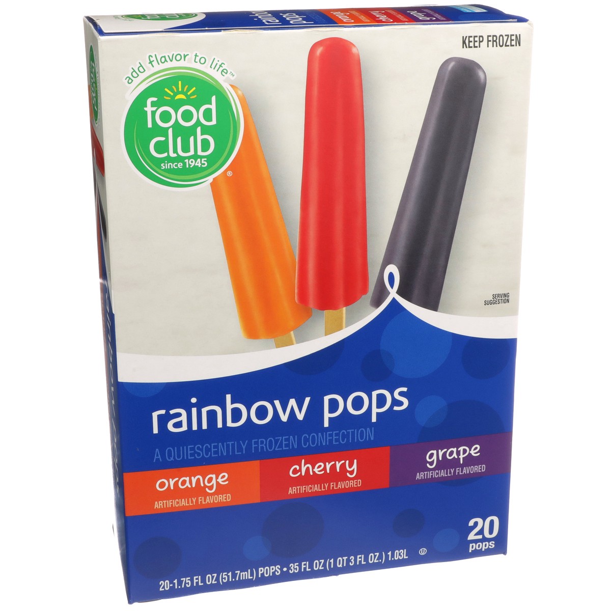 slide 2 of 9, Food Club Rainbow Pops Variety, 20 ct