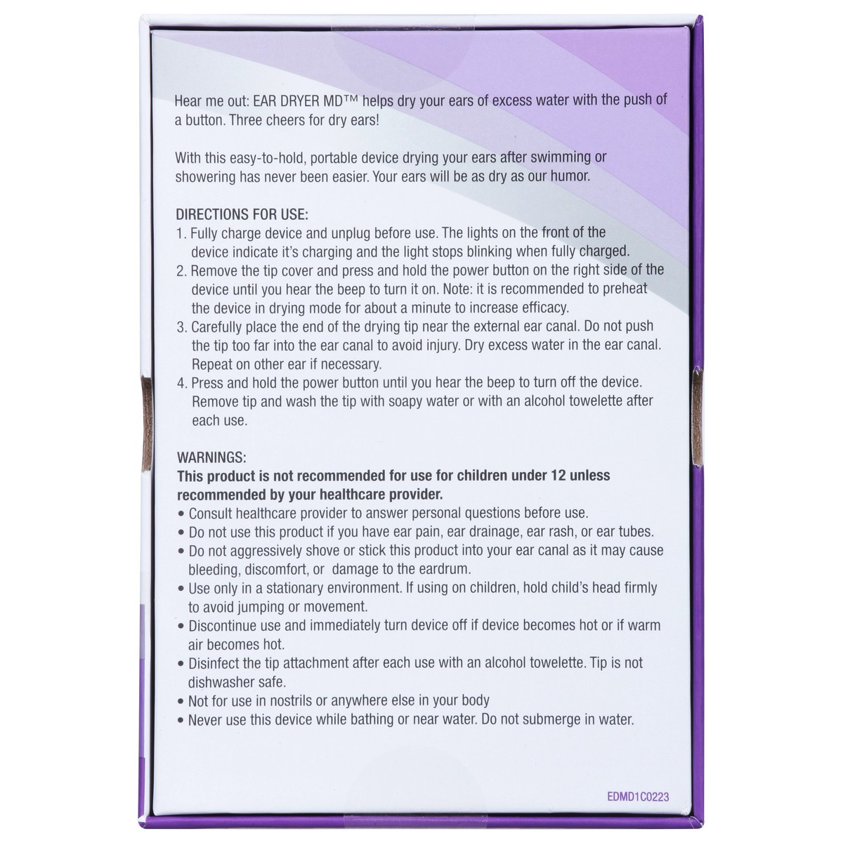 slide 3 of 12, Ear Dryer MD Electric Ear Dryer 1 ea, 1 ct