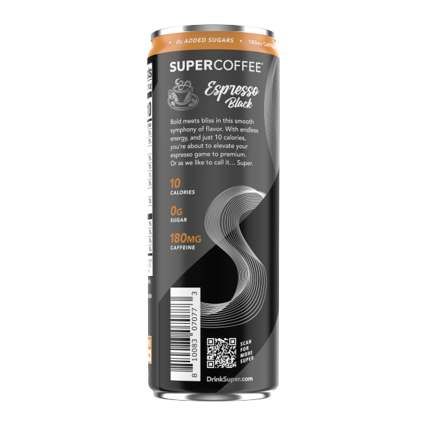 slide 8 of 9, Super Coffee Premium Triple Shot Espresso Black Espresso Beverage 11 fl oz, 11 fl oz