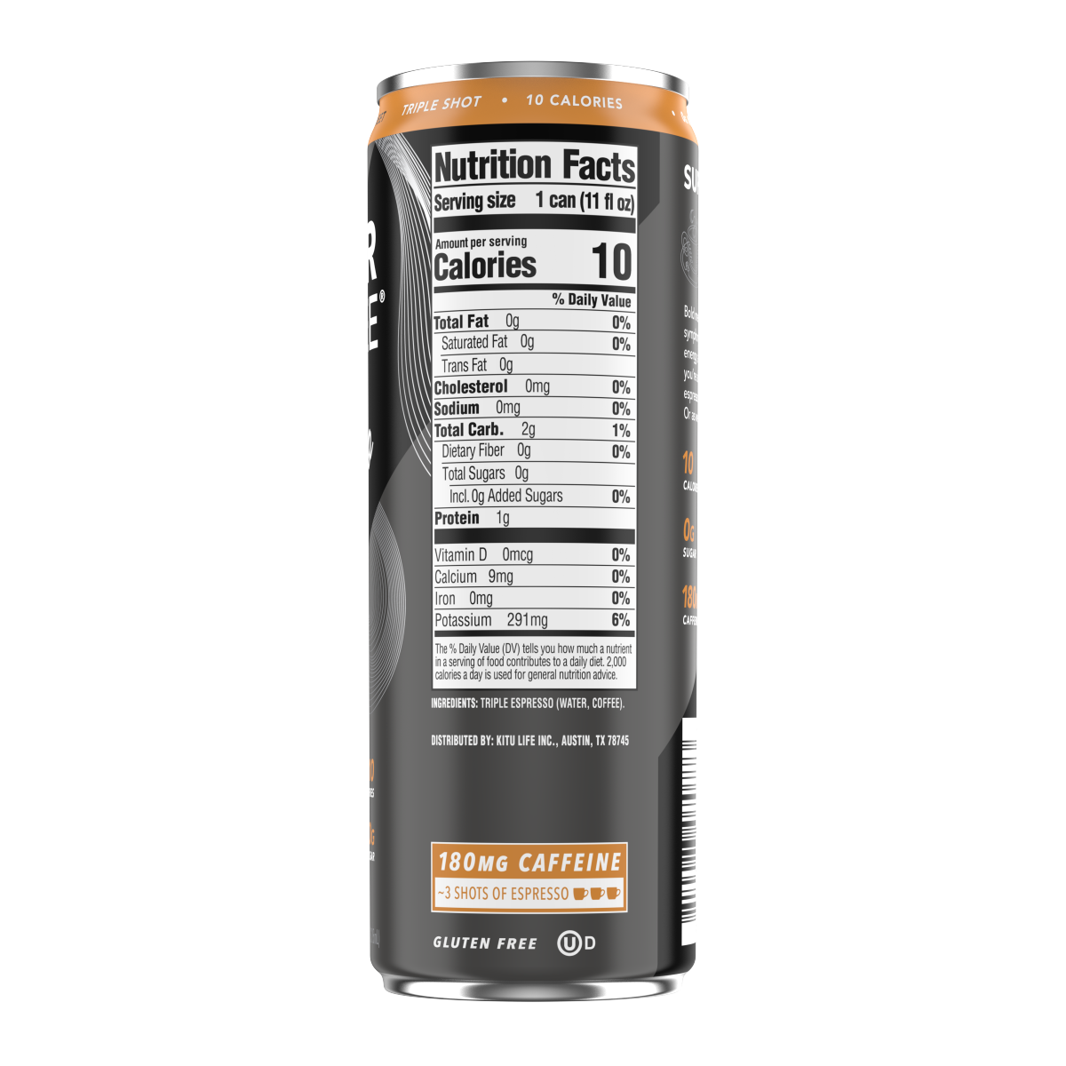 slide 6 of 9, Super Coffee Premium Triple Shot Espresso Black Espresso Beverage 11 fl oz, 11 fl oz