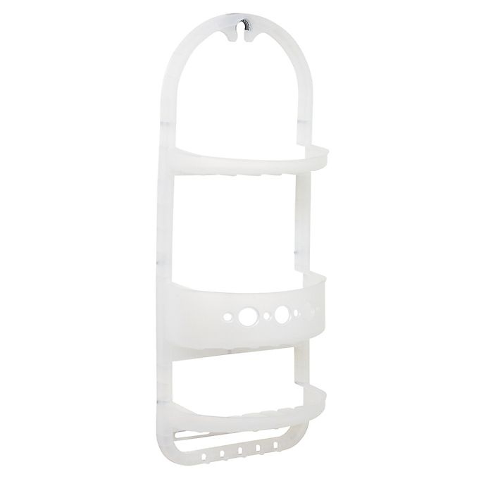 slide 1 of 1, Zenna Home Over-the-Shower Caddy - Frosted Clear, 1 ct
