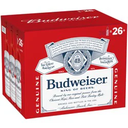 Budweiser Lager Beer 20 - 16 fl oz Bottles