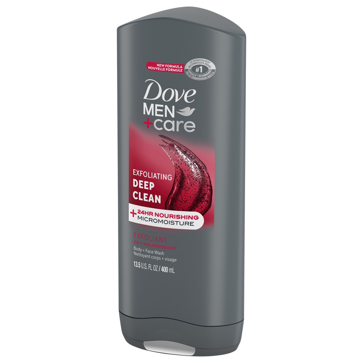 slide 9 of 9, Dove Bc Dove Men+ Deep Clean Body & Face Wash, 13.5 fl oz