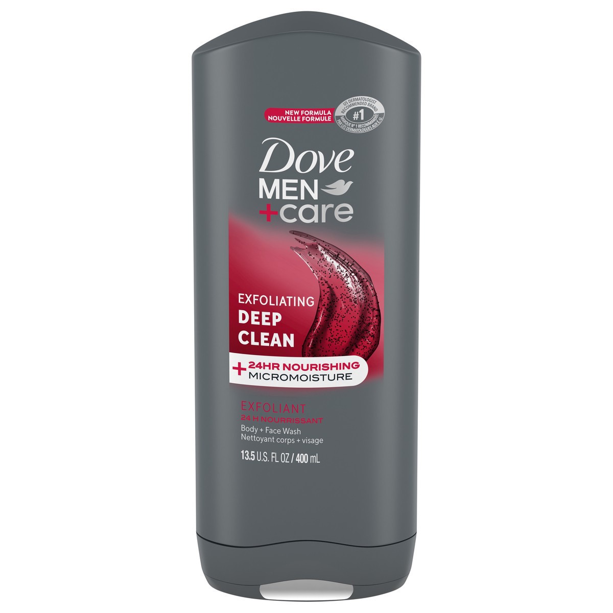 slide 1 of 9, Dove Bc Dove Men+ Deep Clean Body & Face Wash, 13.5 fl oz