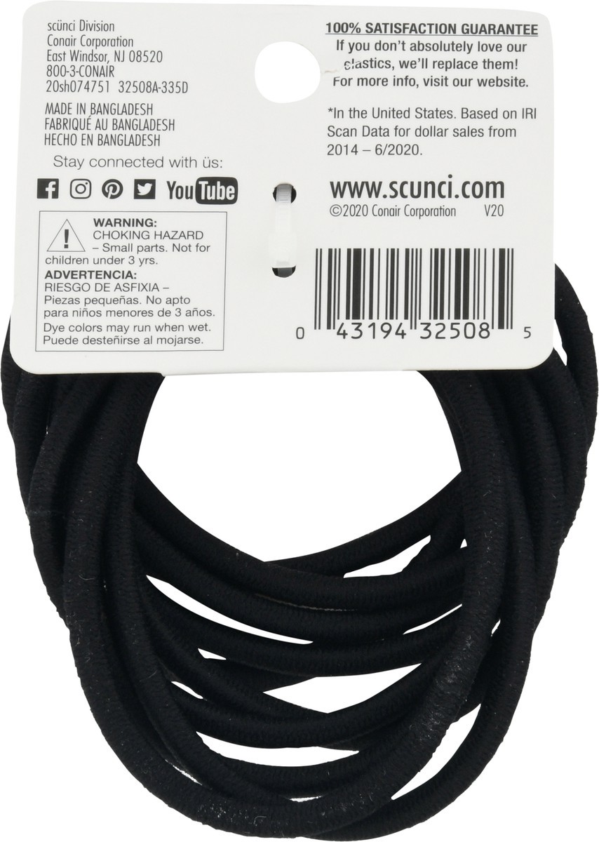 slide 3 of 9, scünci Thick No Damage Hair Elastics 10 ea, 10 ct