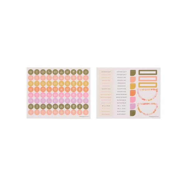slide 8 of 10, 2026 Happy Planner 12-Month Desk Calendar, 12"" x 17"", Sunlit Floral, January To December, CD00203002, 1 ct