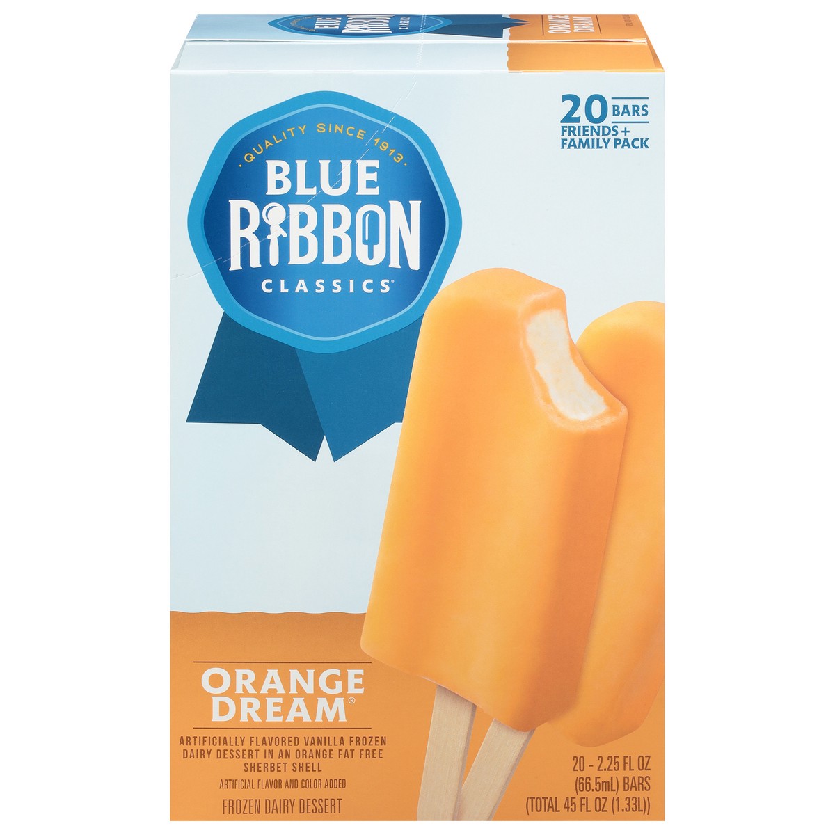 slide 1 of 10, Blue Ribbon Classics Orange Dream Frozen Treat Bar, 20 ct