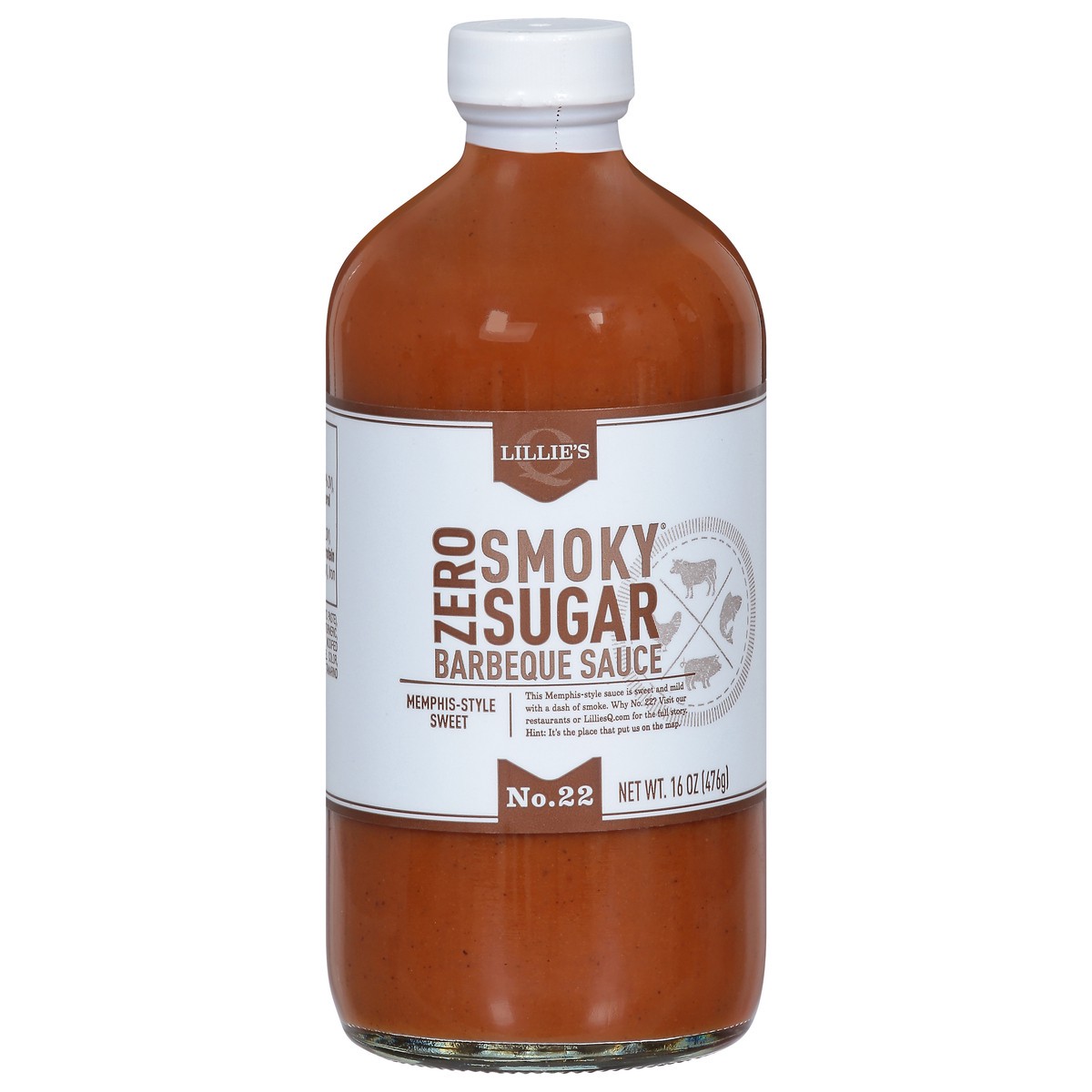 slide 3 of 4, Lillie's Q Smoky Zero Sugar Memphis-Style Sweet Barbeque Sauce 16 oz, 16 oz