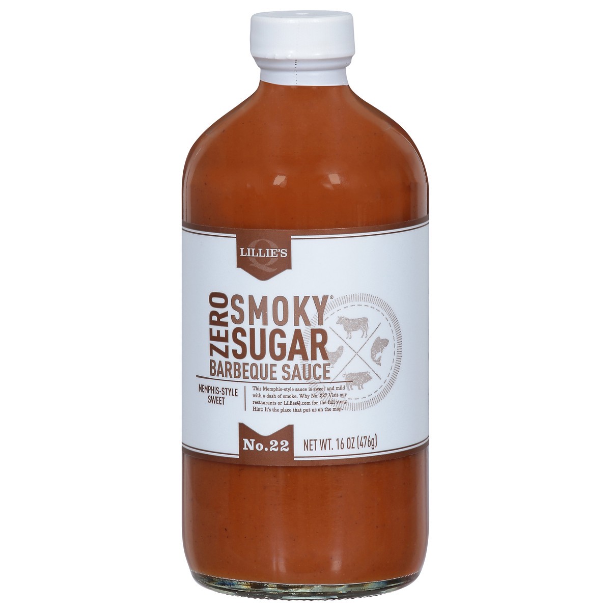 slide 2 of 4, Lillie's Q Smoky Zero Sugar Memphis-Style Sweet Barbeque Sauce 16 oz, 16 oz