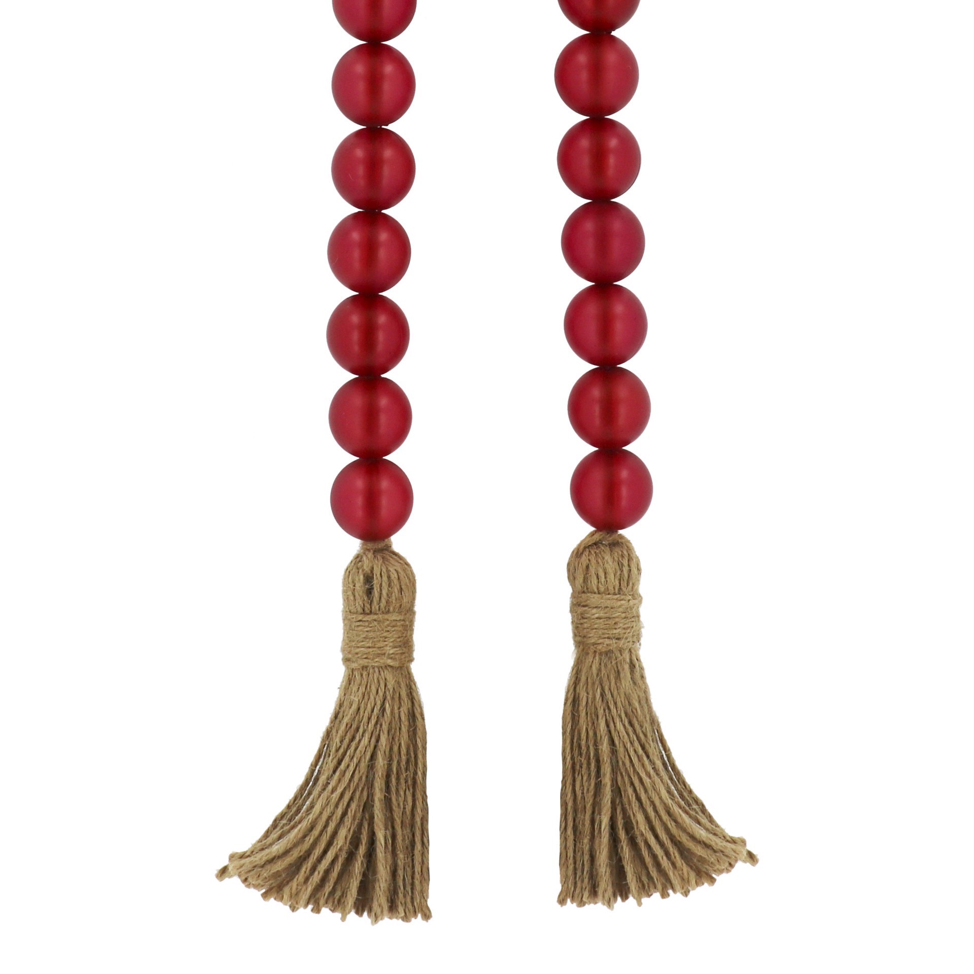 slide 2 of 2, 37" Burgundy Hanging Bead Wall Decor By Ashland, 37 in x 2 in x 2 in