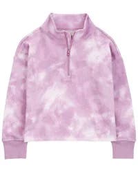 Oshkosh Kid Tie Dye Fleece Pullover - Purple Purple 4