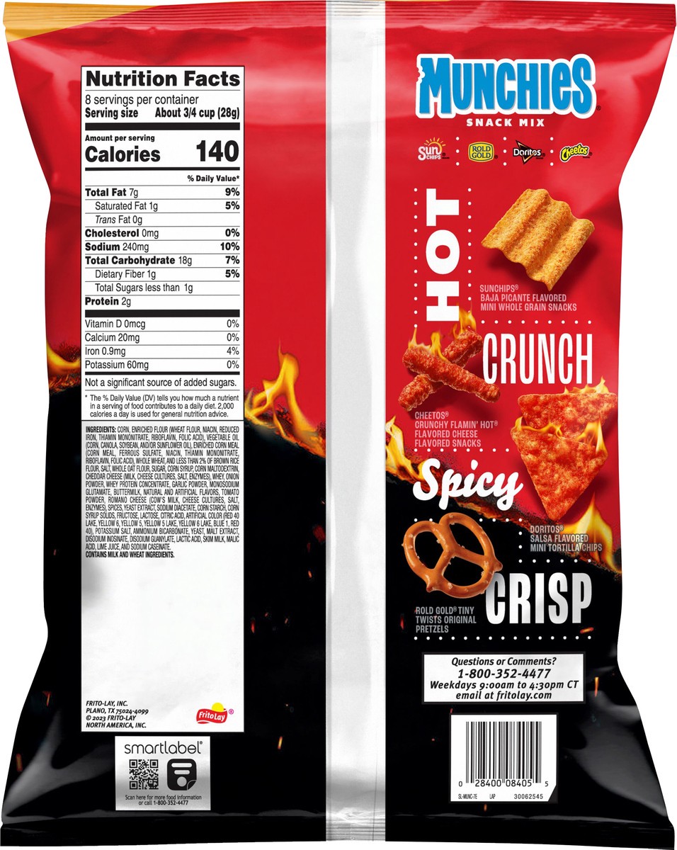 slide 9 of 9, Munchies Snack Mix Flamin' Hot Flavored 8 Oz, 8 oz