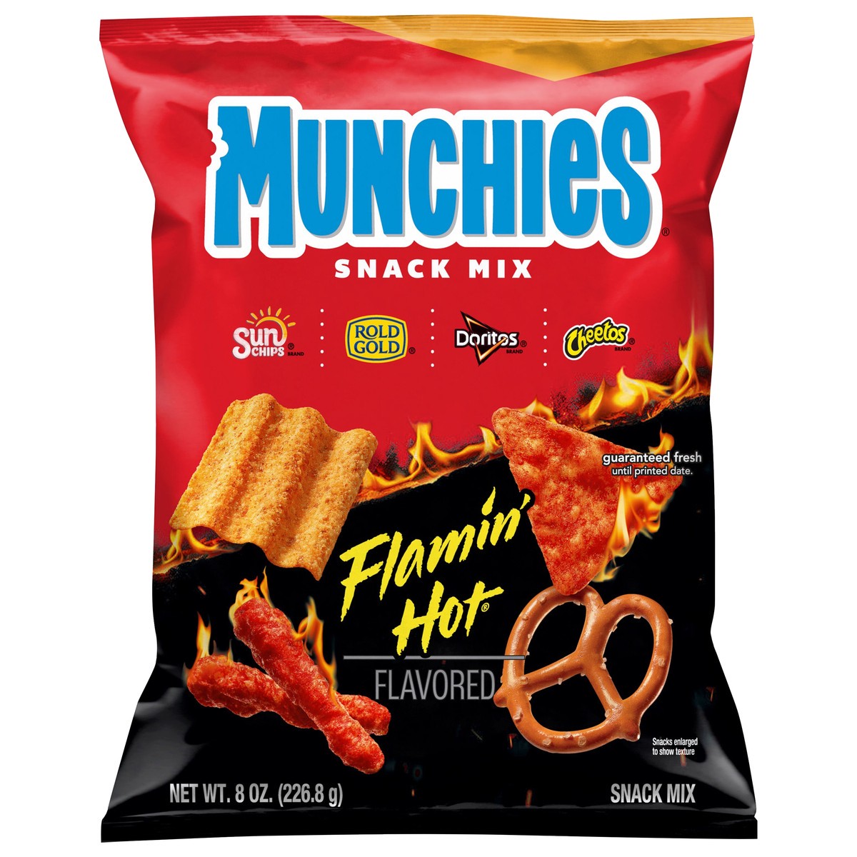 slide 5 of 9, Munchies Snack Mix Flamin' Hot Flavored 8 Oz, 8 oz