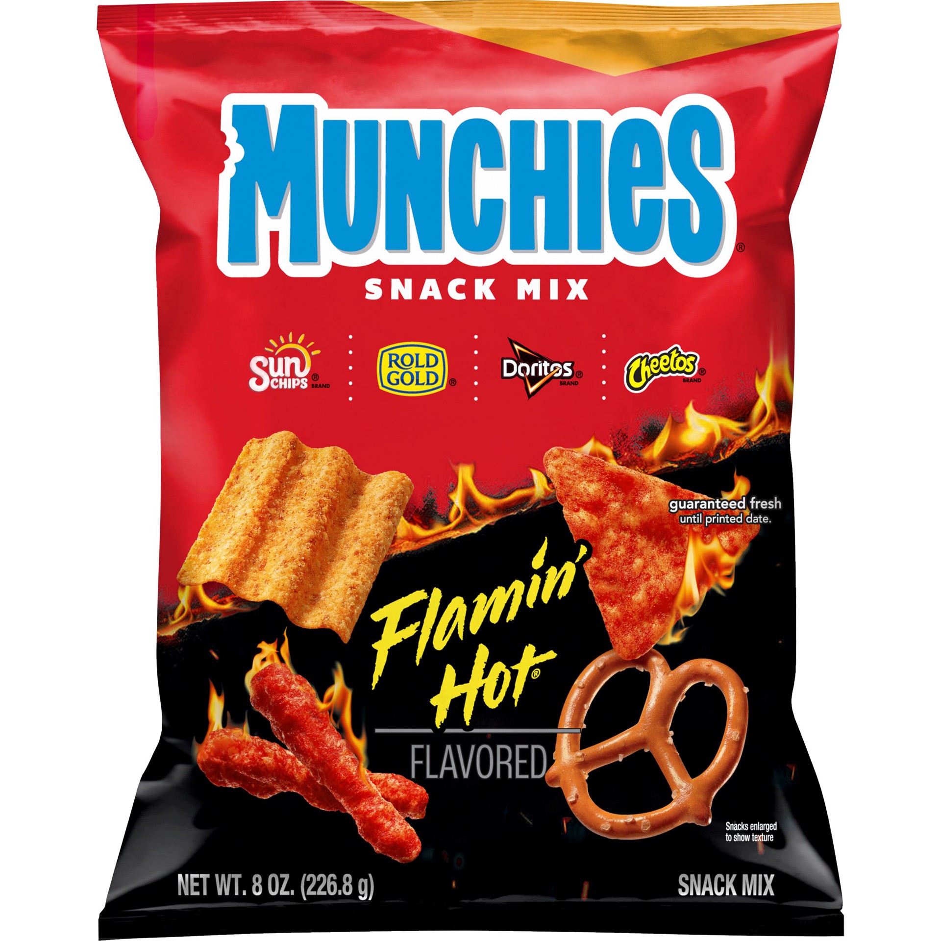 slide 1 of 3, Munchies Flamin' Hot Flavored Snack Mix - 8oz, 8 oz