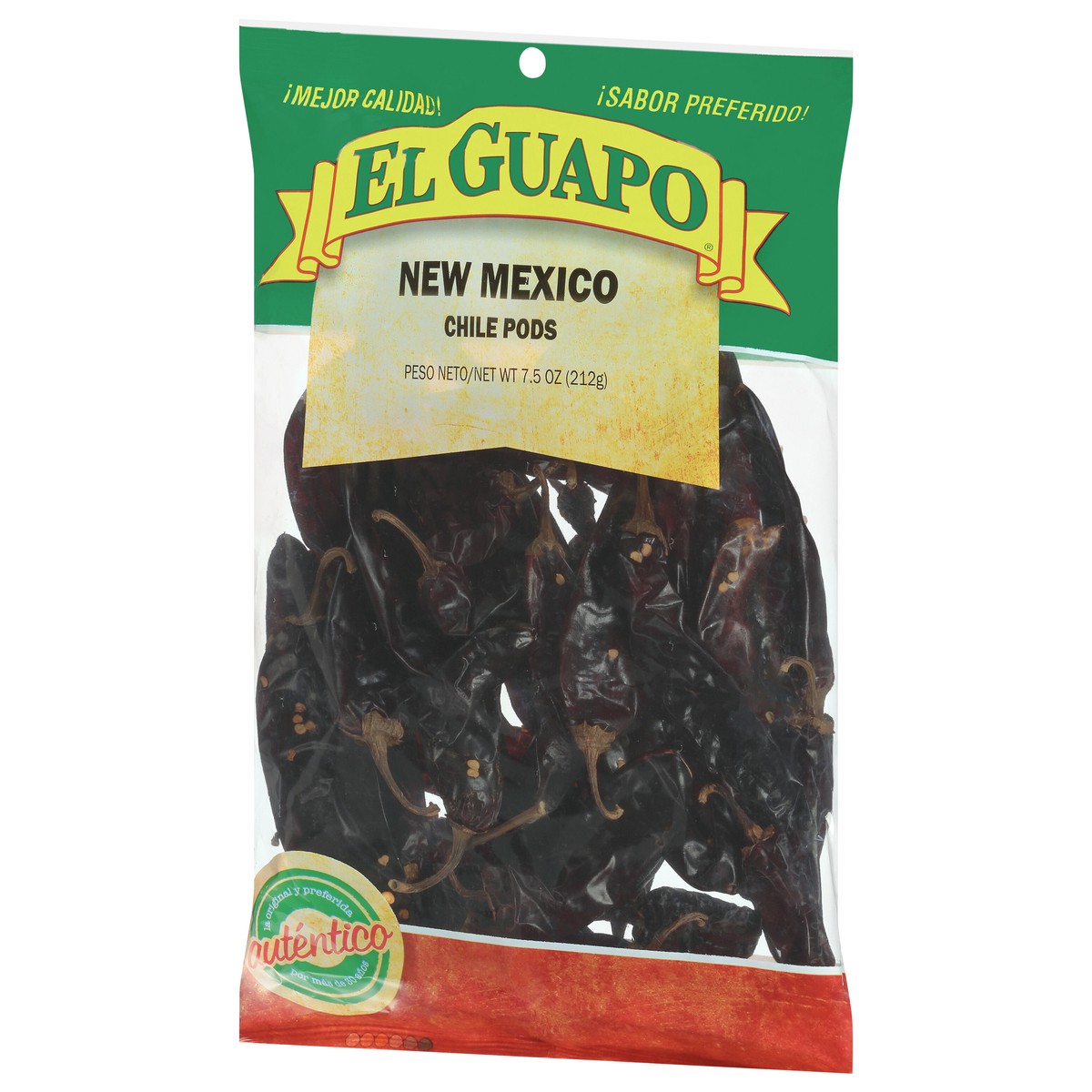 slide 2 of 9, El Guapo Whole New Mexico Chili Pods (Chile Nuevo Mexico Entero), 7.5 oz, 7.5 oz