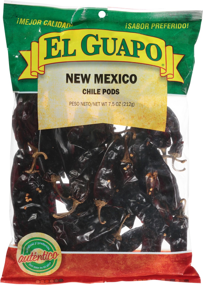 slide 3 of 9, El Guapo Whole New Mexico Chili Pods (Chile Nuevo Mexico Entero), 7.5 oz, 7.5 oz