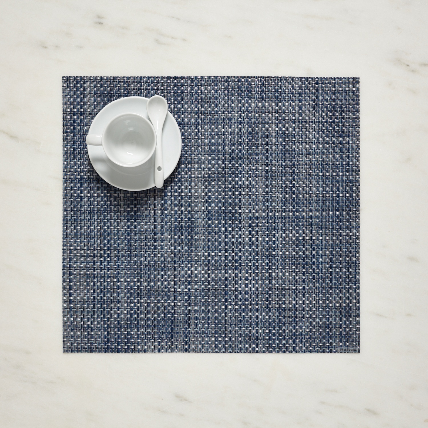 slide 1 of 1, Chilewich Denim Basketweave Sqaure Placemat, 1 ct