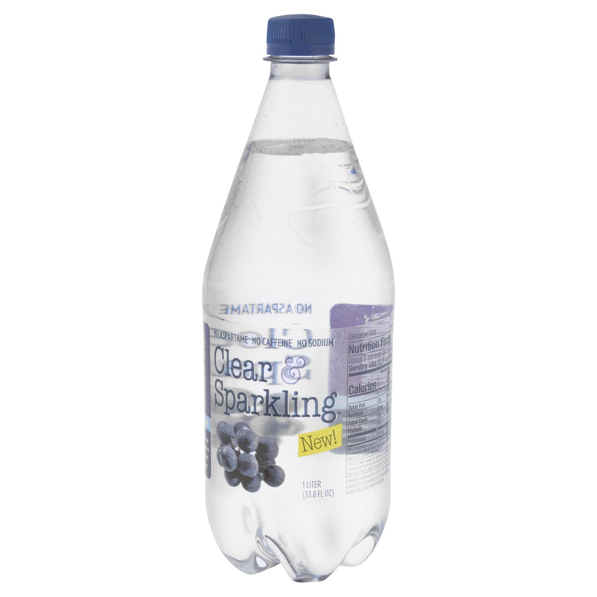 slide 12 of 13, Clear & Sparkling Concord Grape Water Beverage - 1 l, 1 l