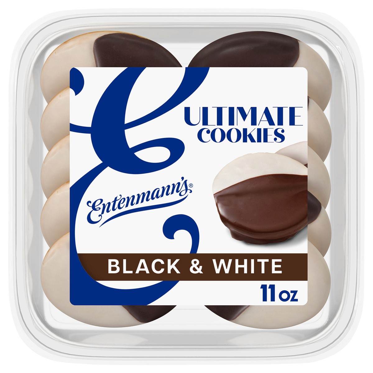 slide 1 of 25, Entenmann's Ultimate Black & White Cookies, 11 oz, 11 oz