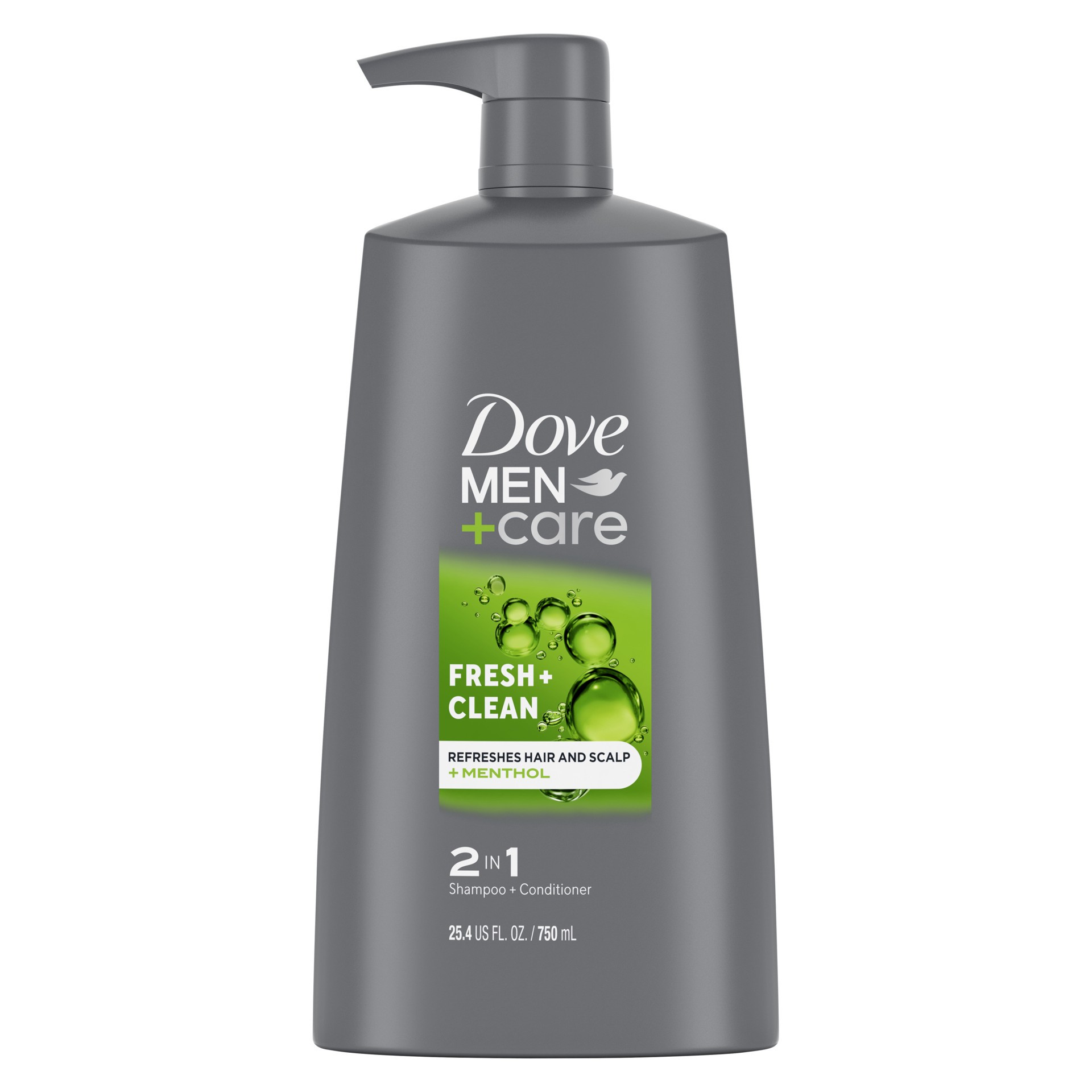 slide 1 of 3, Dove Men+Care 2-in-1 Shampoo and Conditioner Fresh and Clean, 25.4 oz, 25.4 fl oz