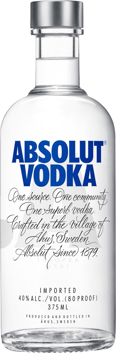 slide 2 of 4, Absolut Vodka, 375 ml