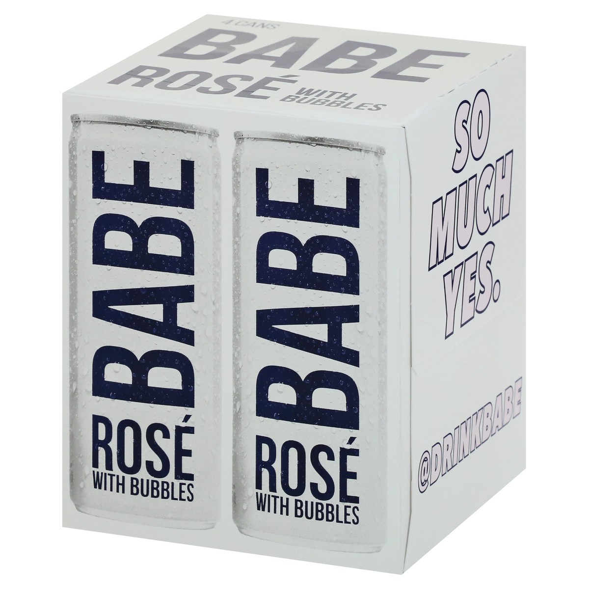 slide 6 of 11, Babe Rosé With Bubbles 4 Pack 250mL Cans, 1000 ml