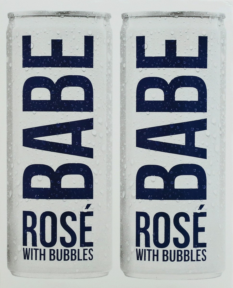 slide 8 of 11, Babe Rosé With Bubbles 4 Pack 250mL Cans, 1000 ml
