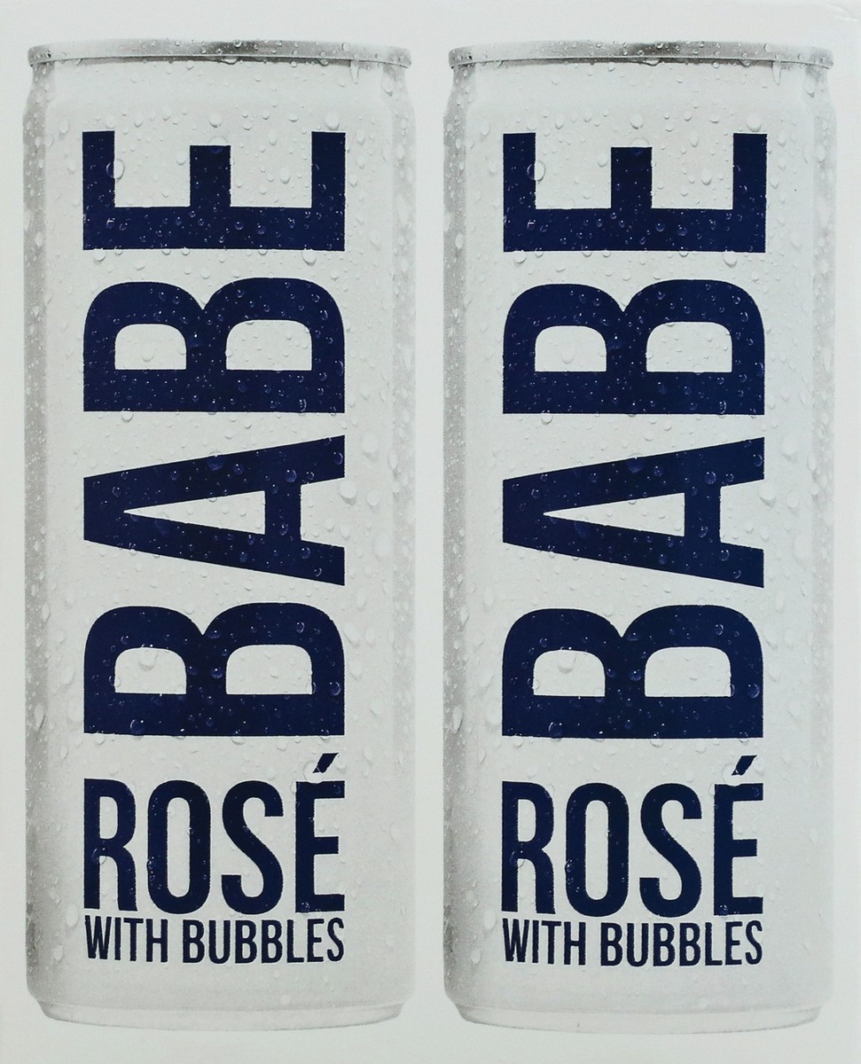 slide 11 of 11, Babe Rosé With Bubbles 4 Pack 250mL Cans, 1000 ml
