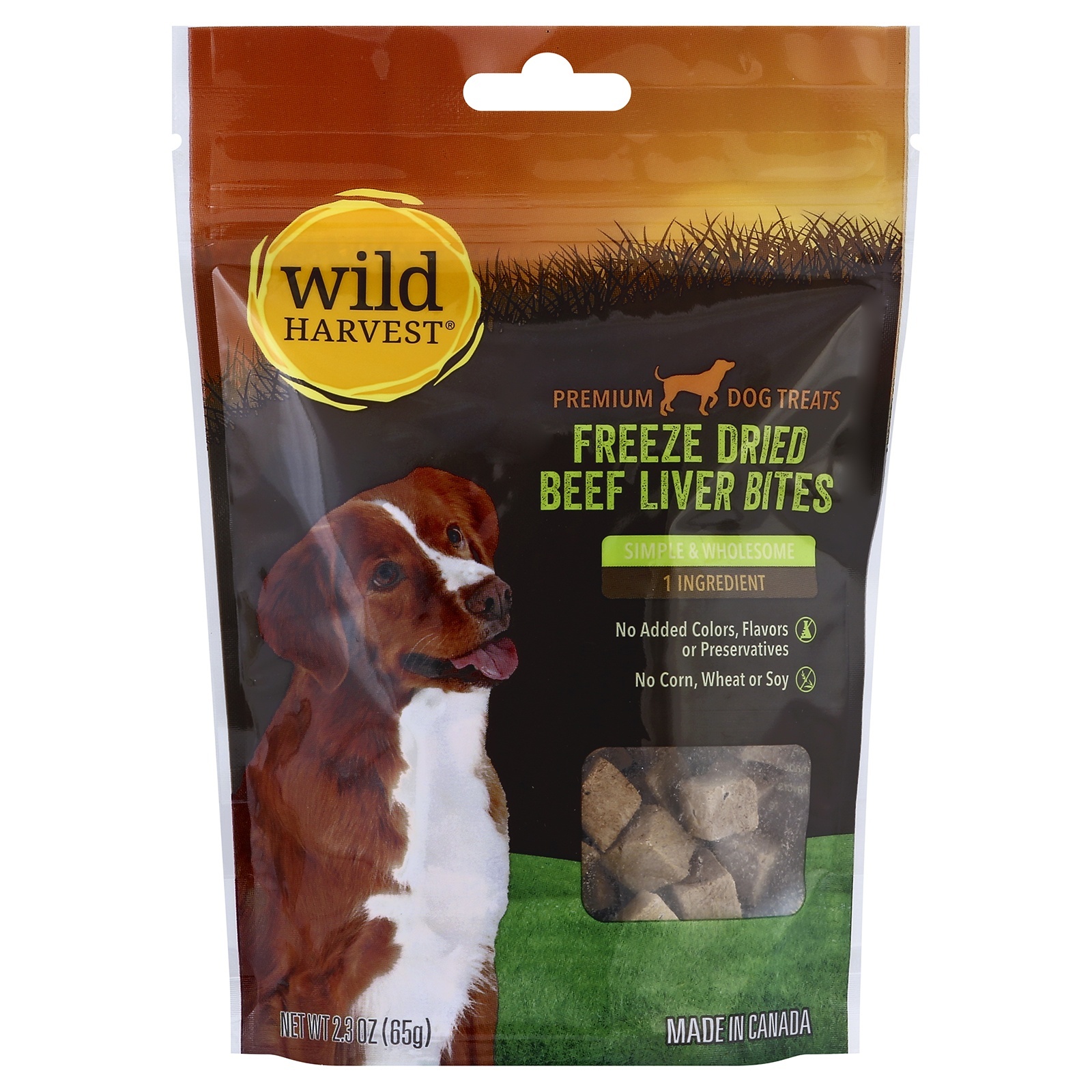 slide 1 of 7, Wild Harvest Beef Liver Dog Treat Bites, 2.3 oz