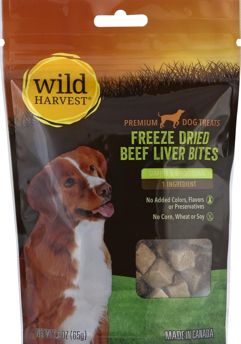 slide 2 of 7, Wild Harvest Beef Liver Dog Treat Bites, 2.3 oz