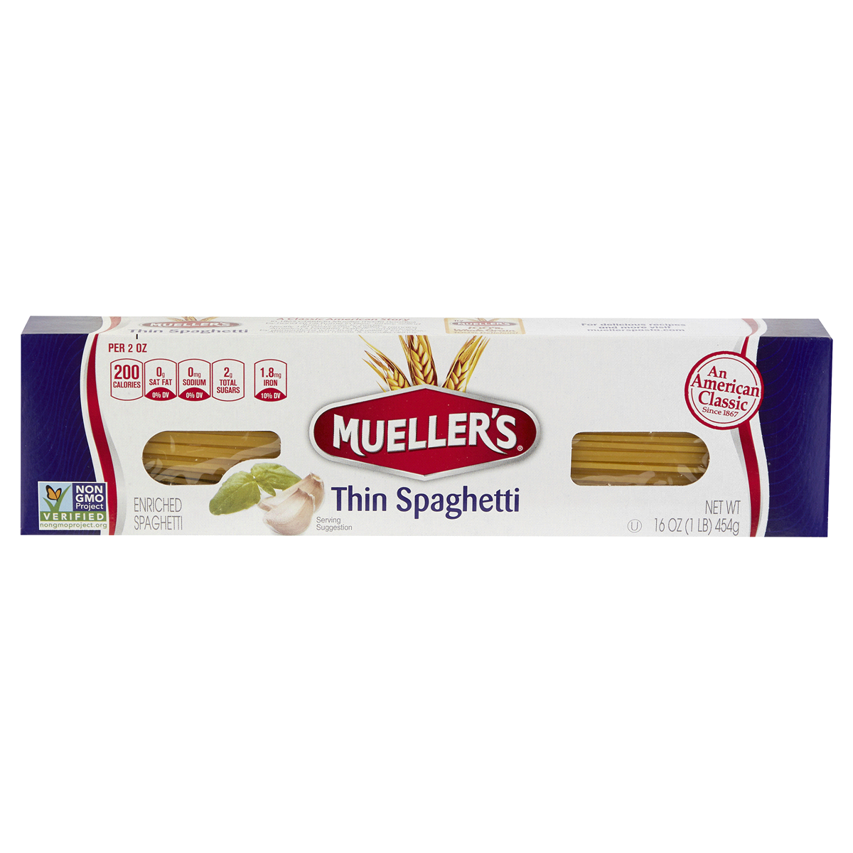 slide 1 of 4, Mueller's Thin Spaghetti Pasta, 16 oz